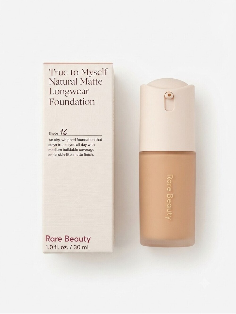 Rare Beauty True to Myself Natural Matte Longwear Foundation - Shade 16